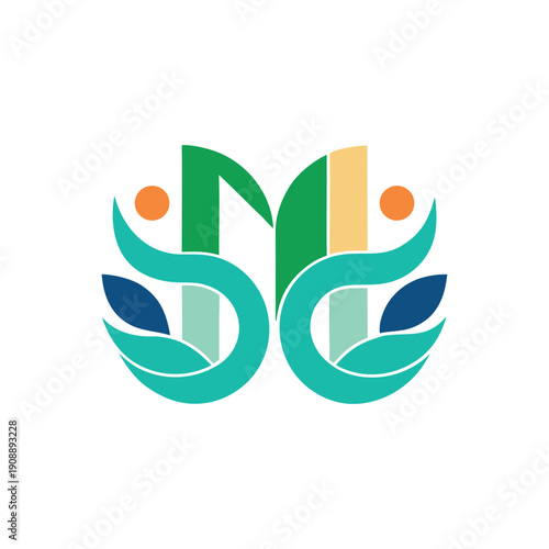 Mental Health Logo Design Mind Care Therapy Wellness Branding Vector