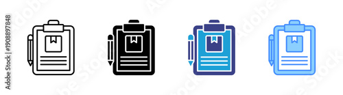 Request For Proposal icon set multiple style collection