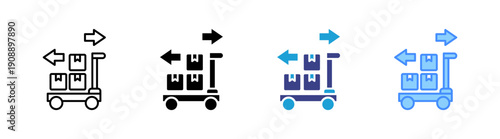 Purchaser  icon set multiple style collection