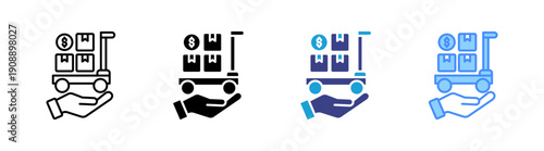 Offering icon set multiple style collection