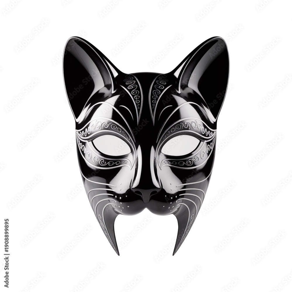 Obraz premium black mask isolated on white