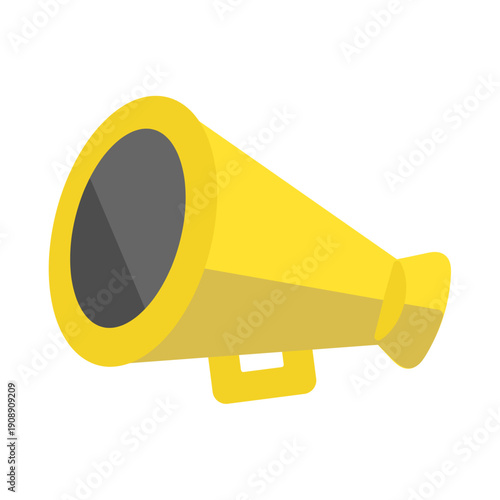 黄色いメガホン　イラスト