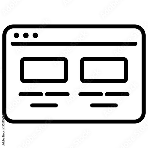 Browser window display showing a layout of multiple products for sale