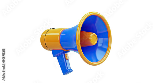 Orange and Blue Megaphone