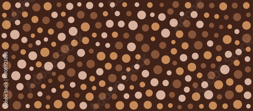 Brown Polka Dot Pattern Background Texture.