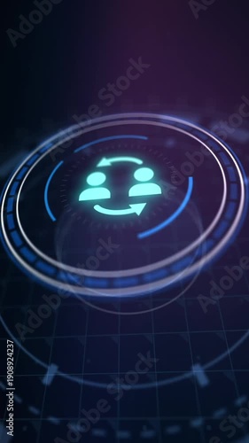 Business, Technology, Internet and network concept. Human Resources HR management recruitment employment headhunting concept.