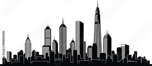 New York City Skyline Silhouette