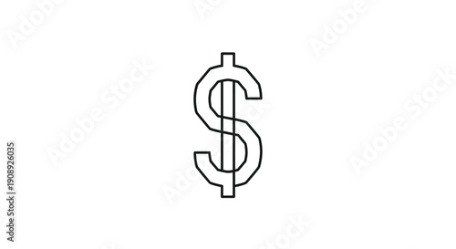 Simple dollar sign symbol, representing money and financial transactions