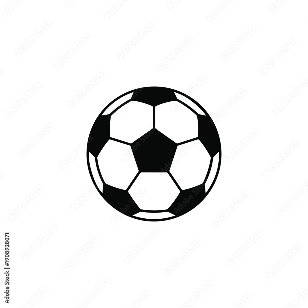Fototapeta premium Classic soccer football ball icon for sports design.