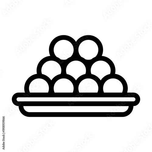 choco balls line icon