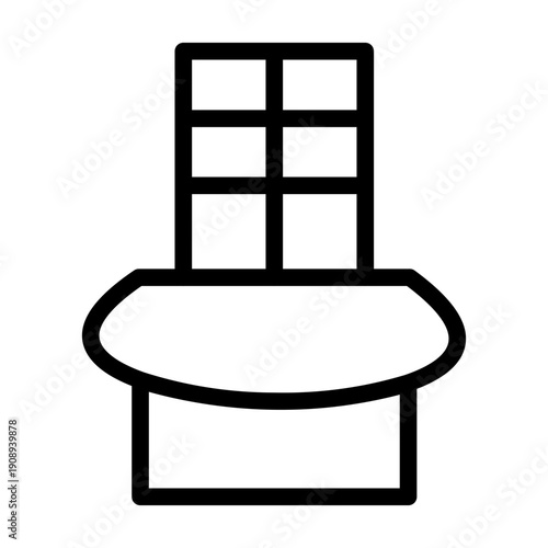 chocolate bar line icon