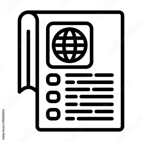 Newspaper Icon Design