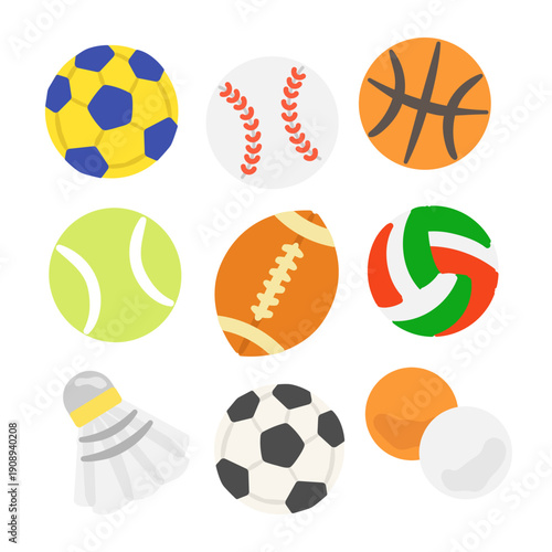 球技　イラストセット