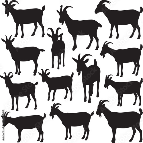 goat silhouettes