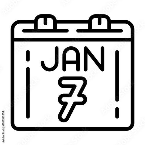 January 7 Icon Design