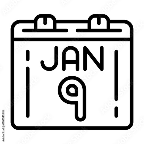 January 9 Icon Design