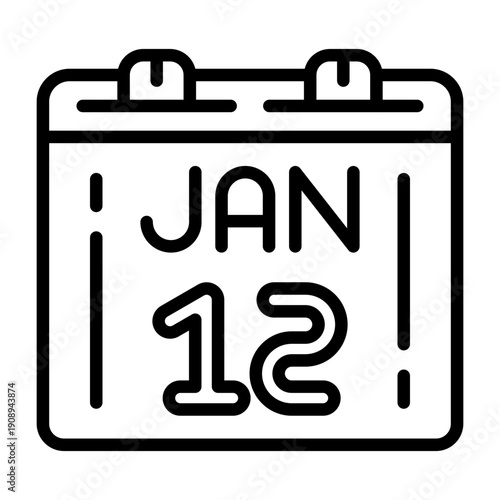 January 12 Icon Design