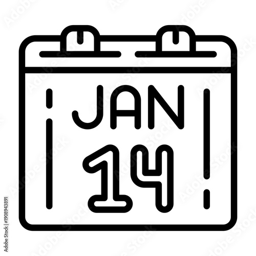 January 14 Icon Design