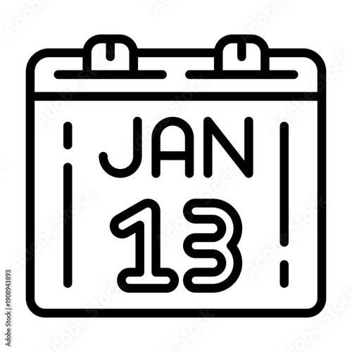 January 13 Icon Design