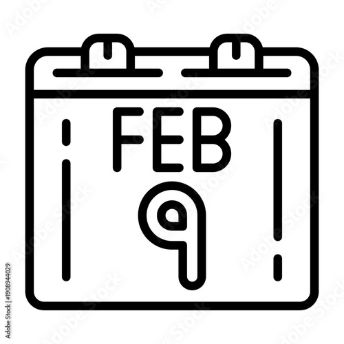 February 9 Icon Design