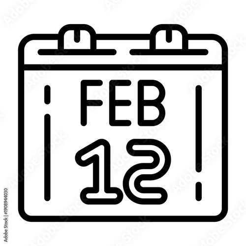 February 12 Icon Design