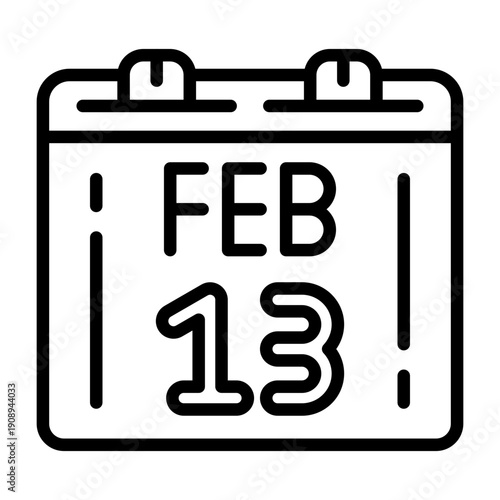 February 13 Icon Design