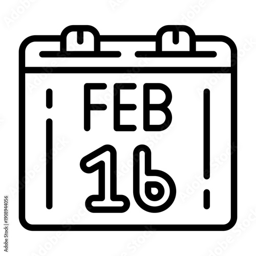 February 16 Icon Design