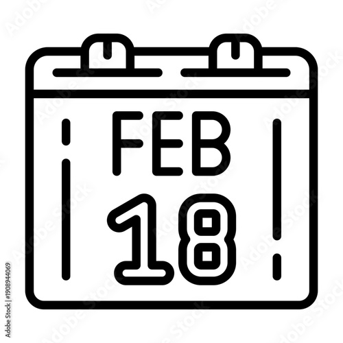 February 18 Icon Design