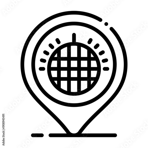 Disco Location Icon Design
