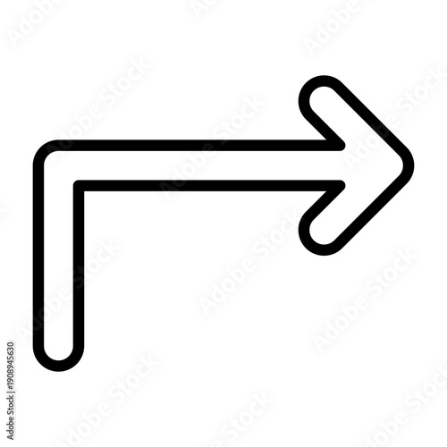 Rightward Arrow Icon Design