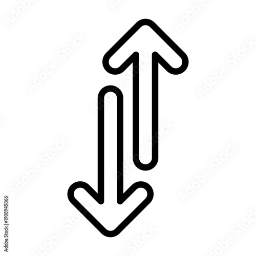 Up-Down Arrow Icon Design