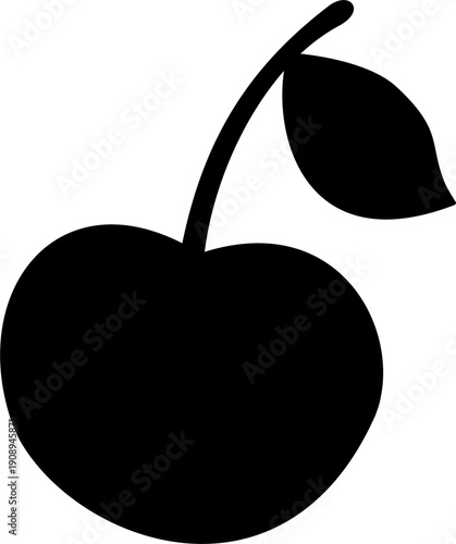 silhouette of a cherry