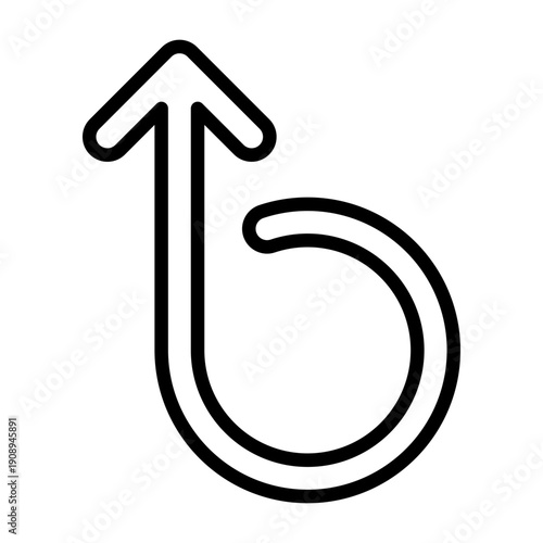 Spiral Arrow Icon Design
