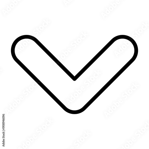 Arrowhead Down Icon Design