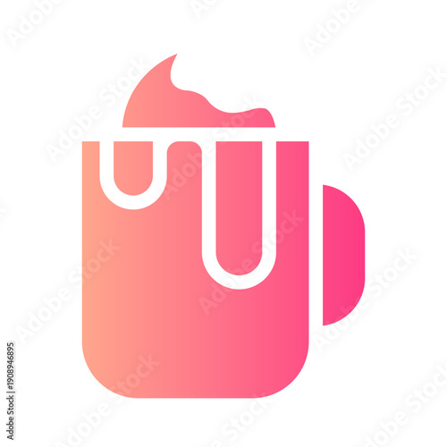 hot chocolate gradient icon