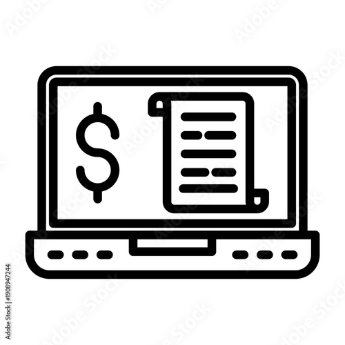 Online Money Icon Design