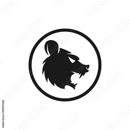 bear silhouette logo vector animals illustration