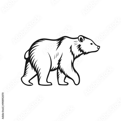 bear silhouette logo vector animals illustration