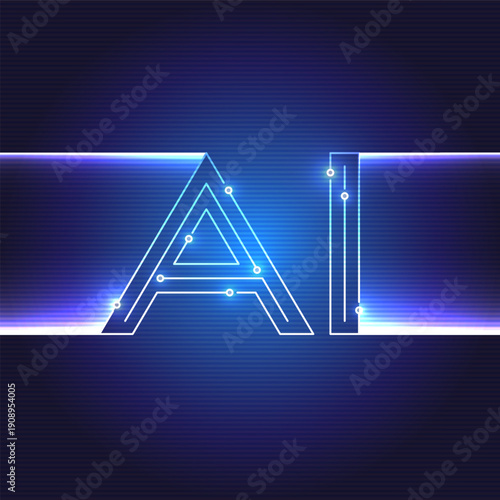 AI Agent Generative Technology Background