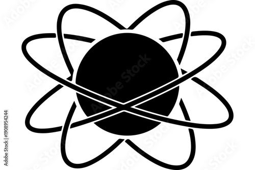 Atomic Symbol - Nuclear Particle Illustration