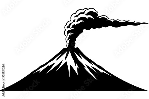 Volcanic Eruption Illustration