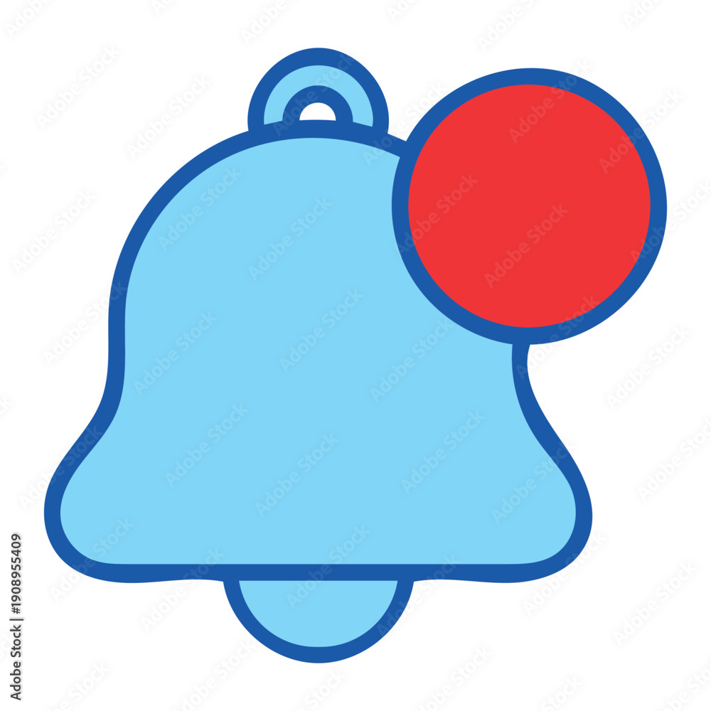 Obraz premium Message Alert Color Vector Icon for Notification System and Mobile Communication