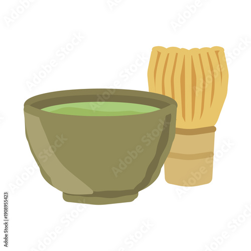 茶道　イラスト