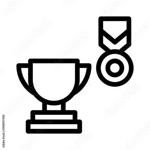 achievement line icon