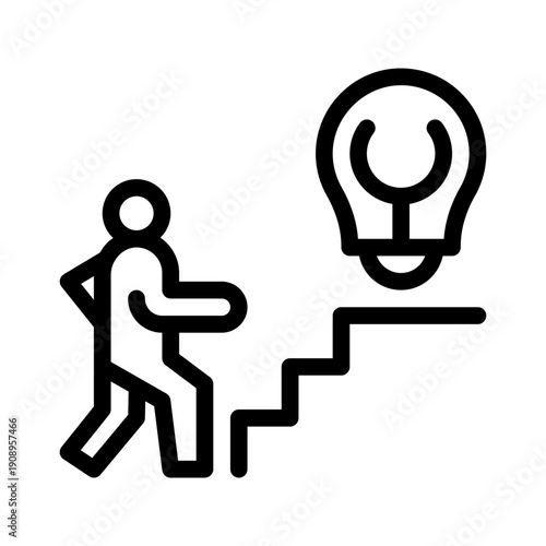 personal growth line icon