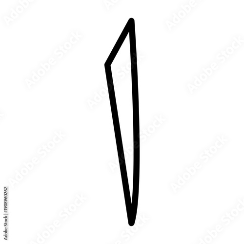 Arabic Number 1 Icon Design