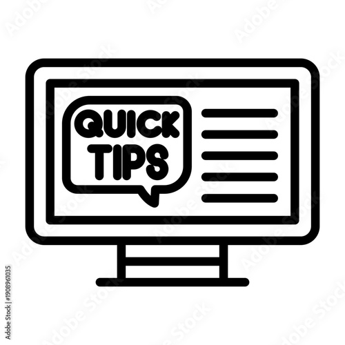 Quick Tips Icon Design