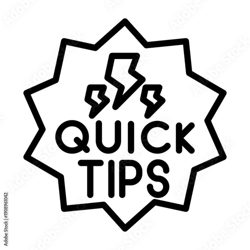 Quick Tips Icon Design