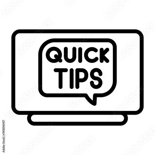 Quick Tips Icon Design