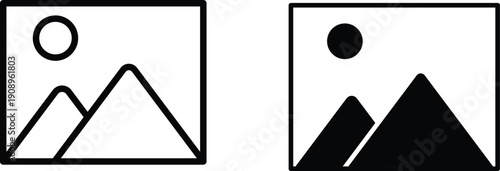 picture icon vector graphic illustration  with white background flat hand made icon fill icon .